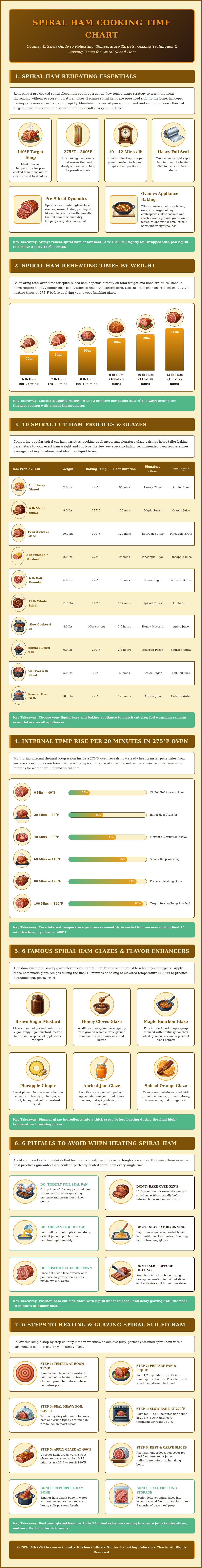 Spiral Ham Cooking Time Chart