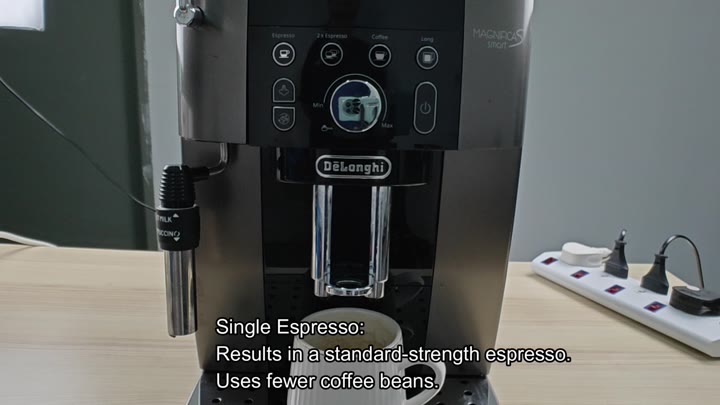 Standard strength single espresso result Standard strength single espresso result