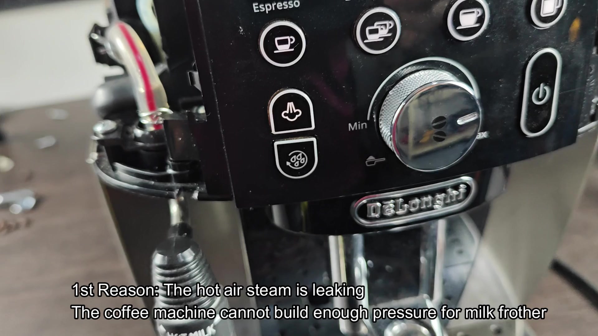 Steam leaking prevents pressure build up Steam leaking prevents pressure build up