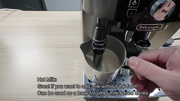 Steaming milk base for other drinks Steaming milk base for other drinks