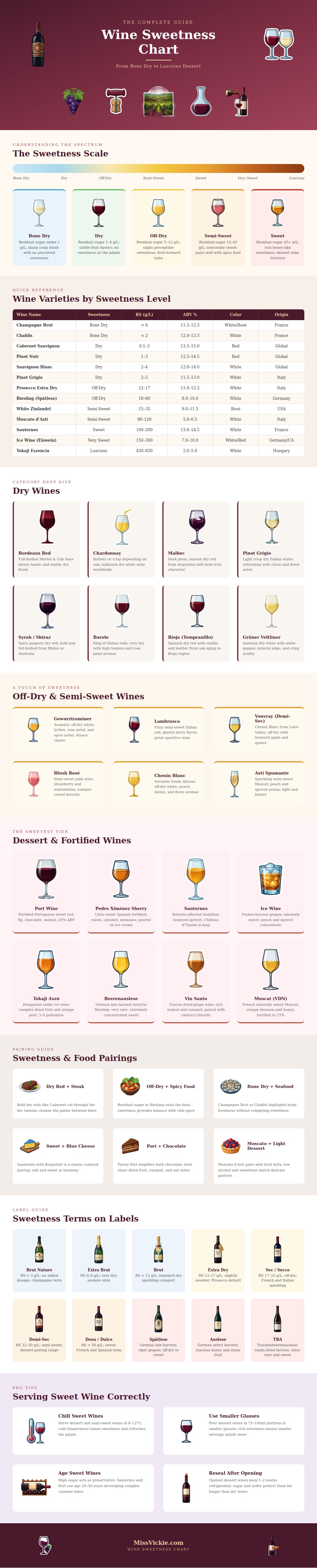 Sweetness Chart For Wine