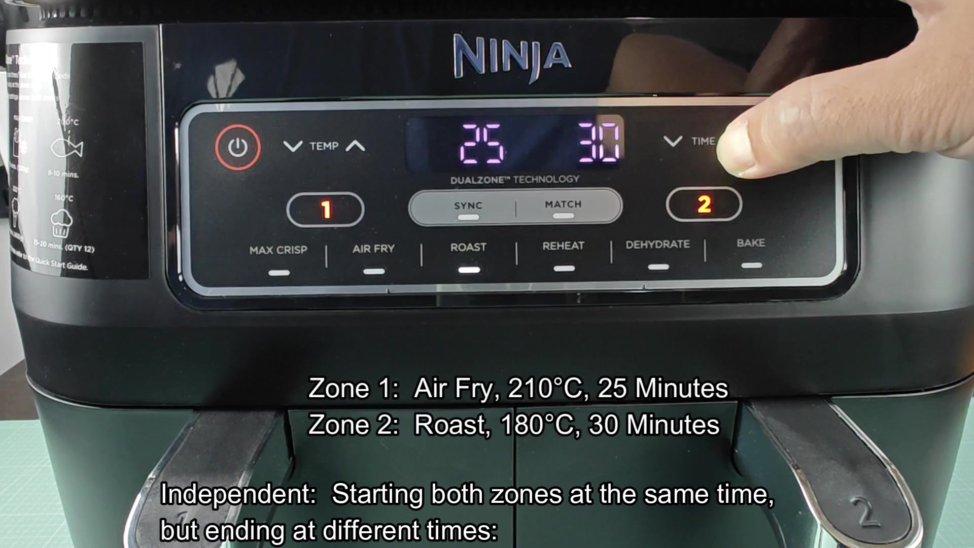 Sync and match button options Sync and match button options