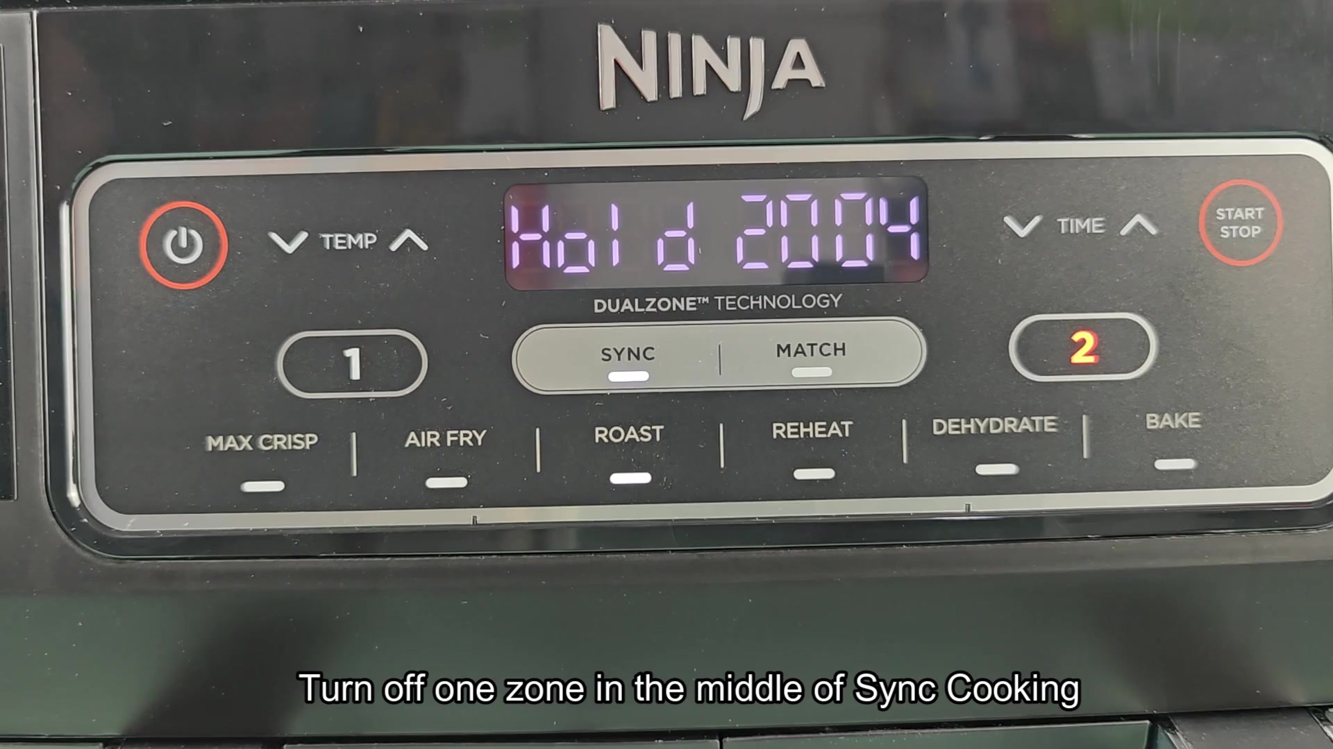 Sync cooking timer on display Sync cooking timer on display