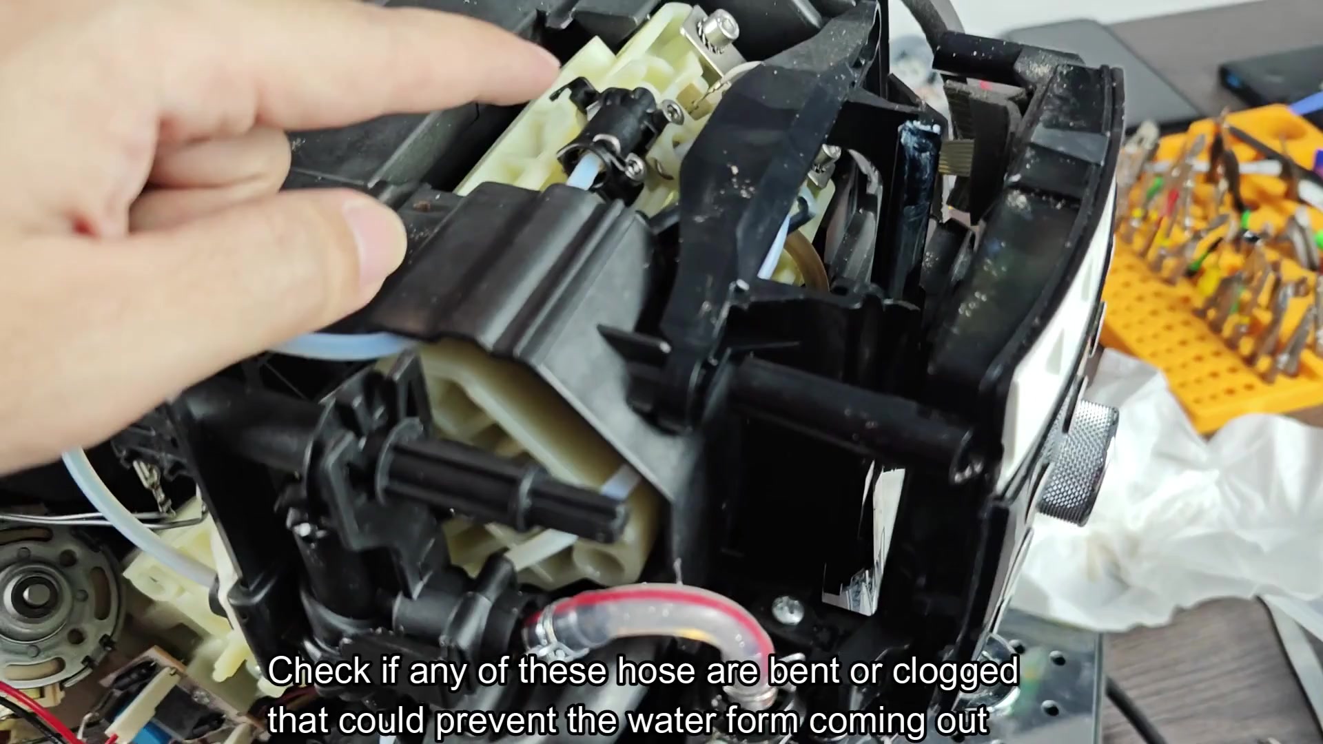 Top valve assembly may be faulty Top valve assembly may be faulty
