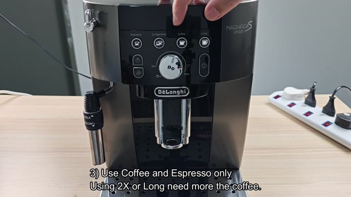 Using single espresso or coffee buttons Using single espresso or coffee buttons