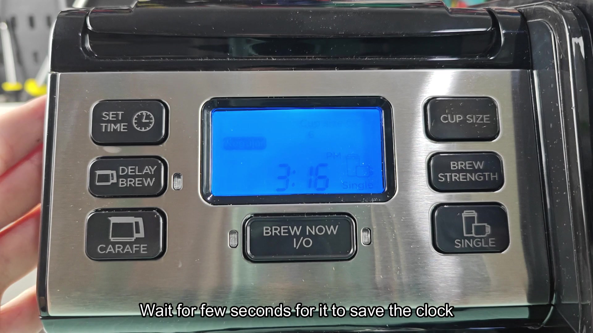 Wait for clock setting to save Wait for clock setting to save
