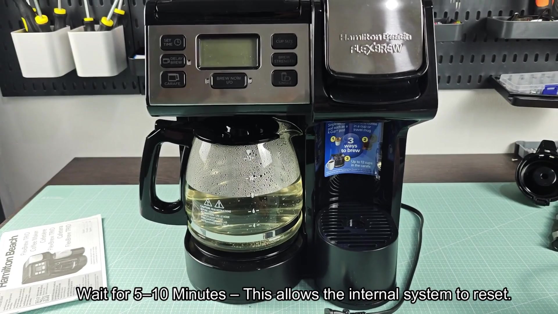 Waiting for internal system reset Waiting for internal system reset