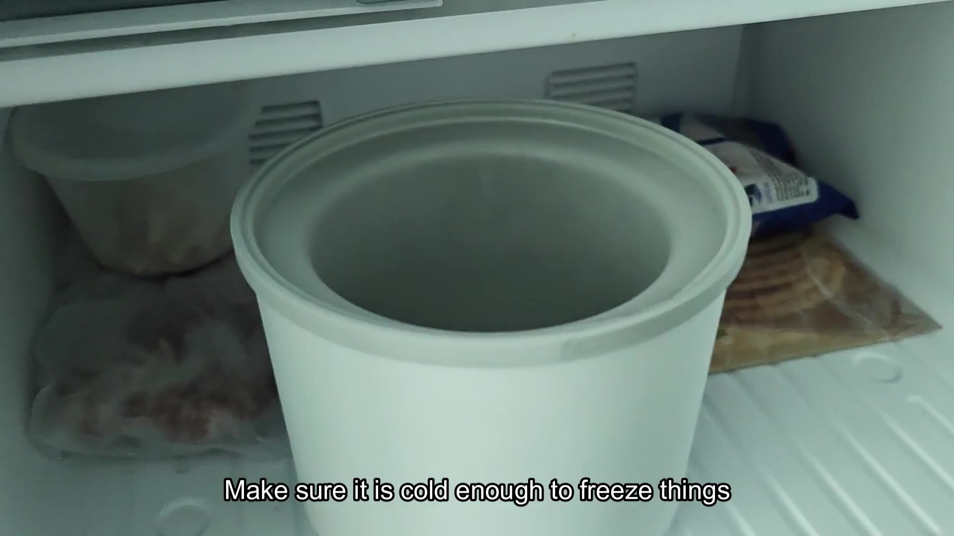 White bowl incorrectly in refrigerator shelf White bowl incorrectly in refrigerator shelf
