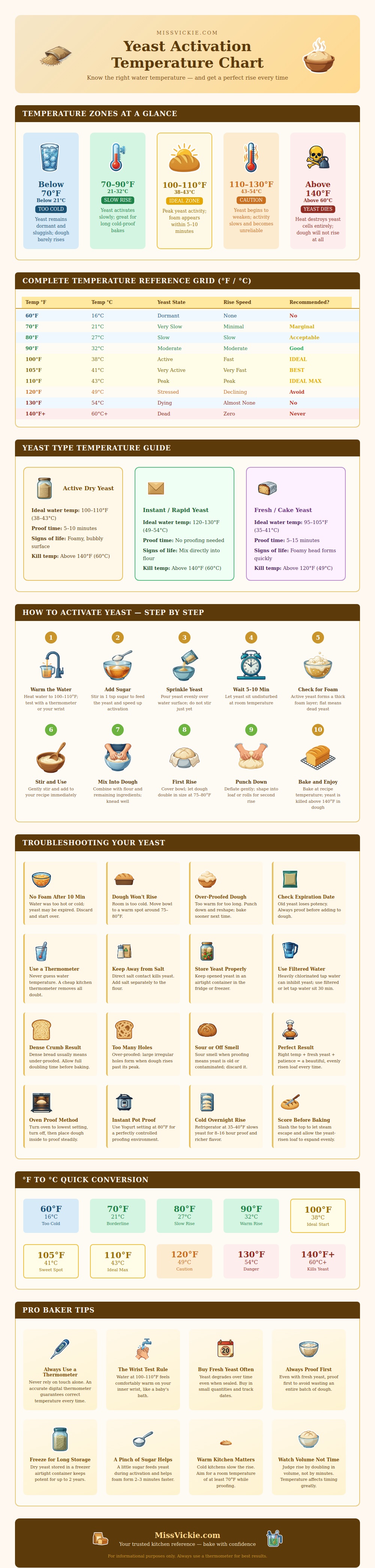 Yeast Activation Temperature Chart
