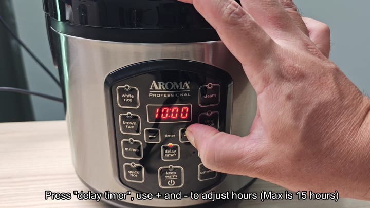 Adjusting delay hours on display Adjusting delay hours on display