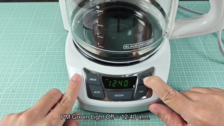 Adjusting time with PM light off Adjusting time with PM light off