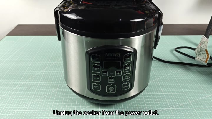 Aroma rice cooker on green mat Aroma rice cooker on green mat
