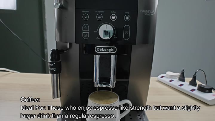 Coffee setting for larger espresso-like drink Coffee setting for larger espresso-like drink