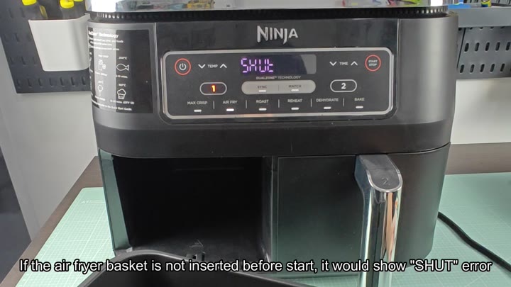 Digital screen displays SHUT error message Digital screen displays SHUT error message