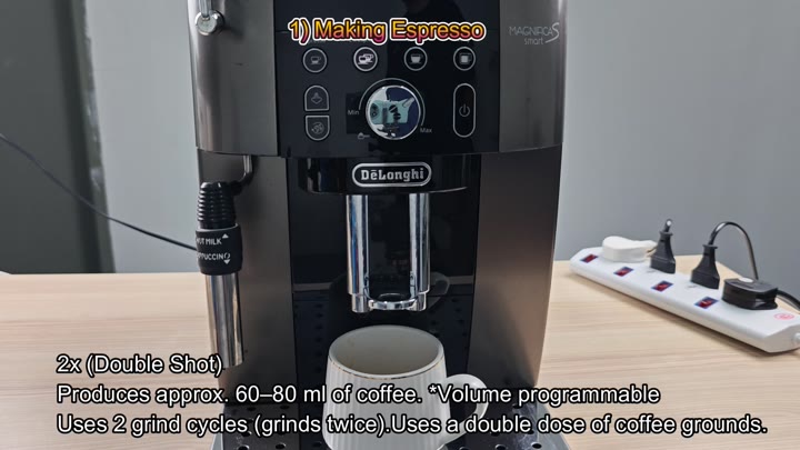 Double espresso shot volume details Double espresso shot volume details