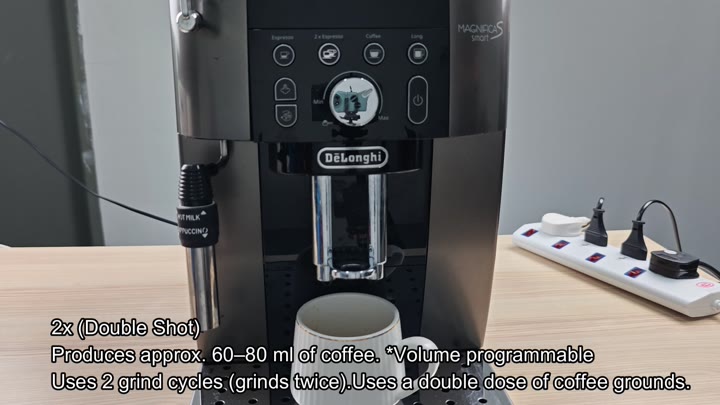 Double shot volume details shown Double shot volume details shown