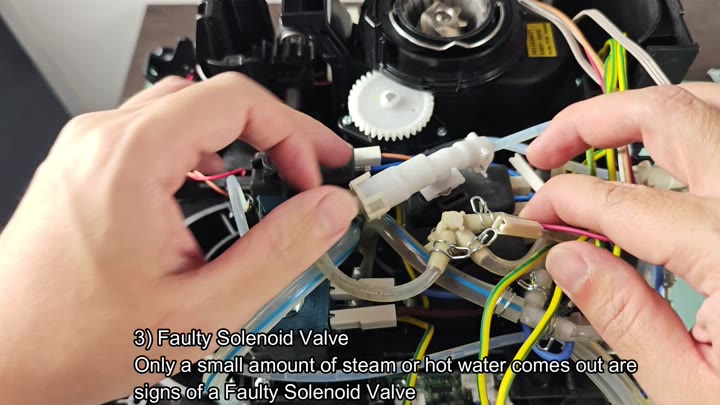 Faulty solenoid valve causing low steam Faulty solenoid valve causing low steam