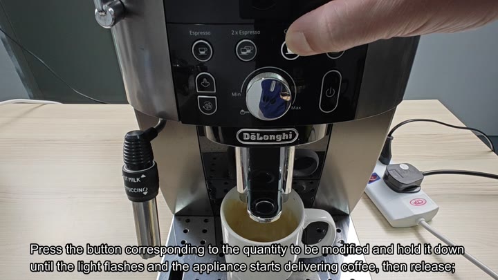 Holding button to start volume modification Holding button to start volume modification