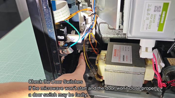Inside Samsung microwave components Inside Samsung microwave components