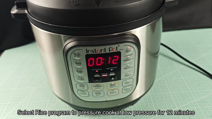 Instant Pot cooking rice on Rice program Instant Pot cooking rice on Rice program