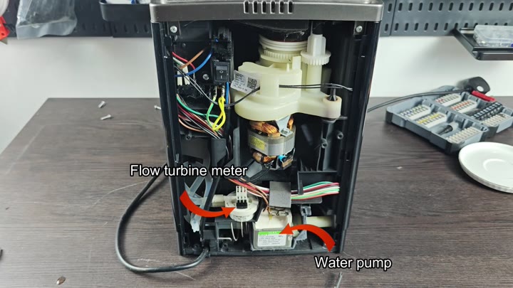 Internal flow meter and water pump Internal flow meter and water pump