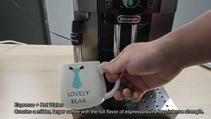 Magnifica Smart dispensing hot water for Americano Magnifica Smart dispensing hot water for Americano