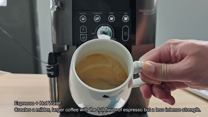 Magnifica Smart making larger milder coffee Magnifica Smart making larger milder coffee