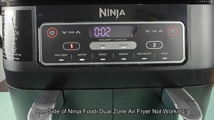 Ninja Foodi control panel close-up Ninja Foodi control panel close-up