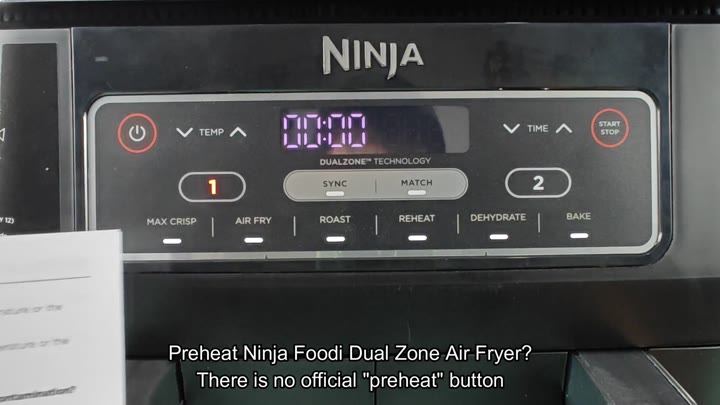 Ninja Foodi Dual Zone control panel Ninja Foodi Dual Zone control panel