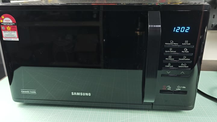 Samsung microwave control panel overview Samsung microwave control panel overview