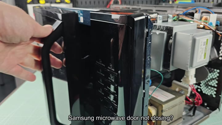 Samsung microwave door open Samsung microwave door open