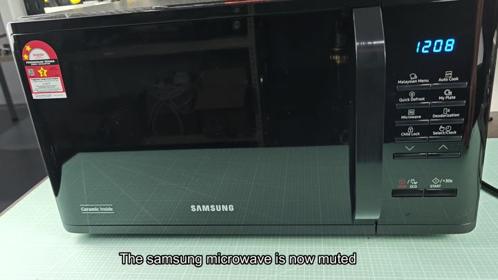 Samsung microwave with silent beeps Samsung microwave with silent beeps