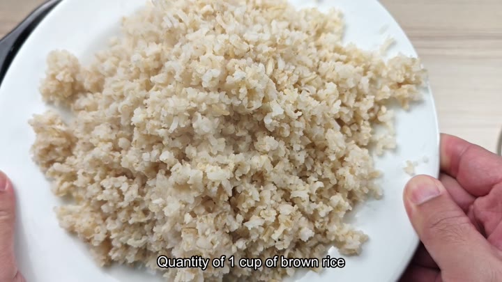 Serving suggestion for one cup brown rice Serving suggestion for one cup brown rice