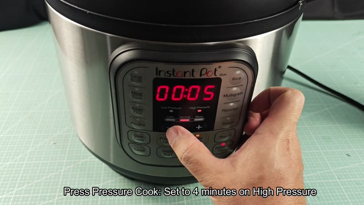 Setting Instant Pot to High Pressure cook Setting Instant Pot to High Pressure cook
