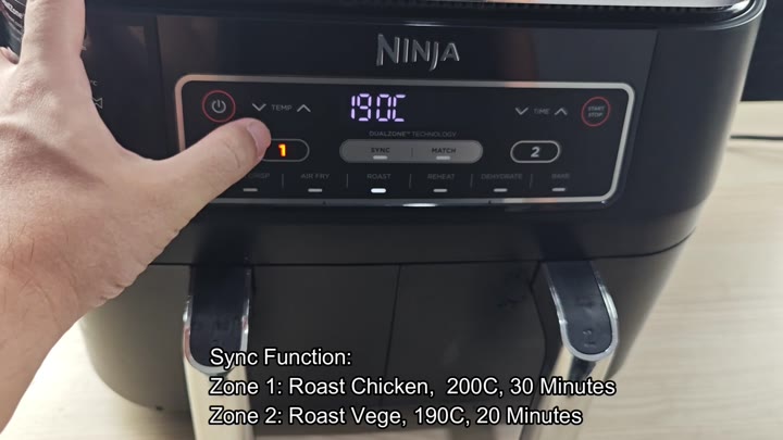 Setting roast chicken and veg temps Setting roast chicken and veg temps