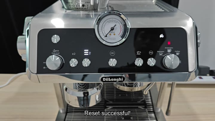 Successful reset on DeLonghi espresso machine Successful reset on DeLonghi espresso machine