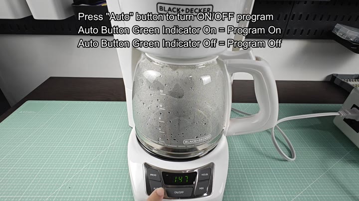 Turning program on or off via auto button Turning program on or off via auto button