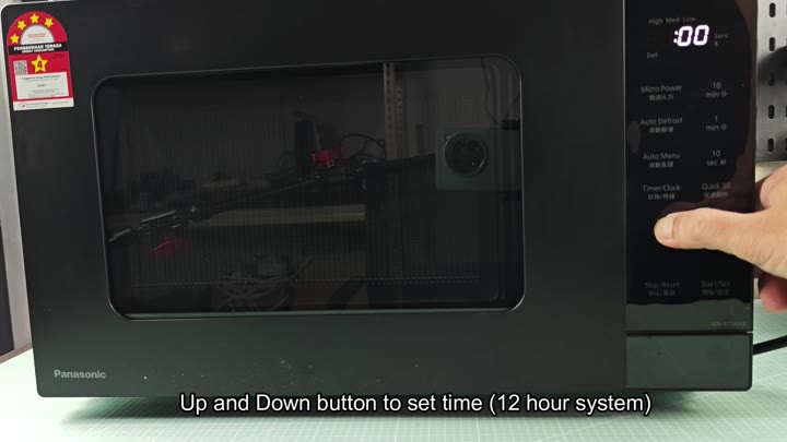 Using up down buttons to set time Using up down buttons to set time