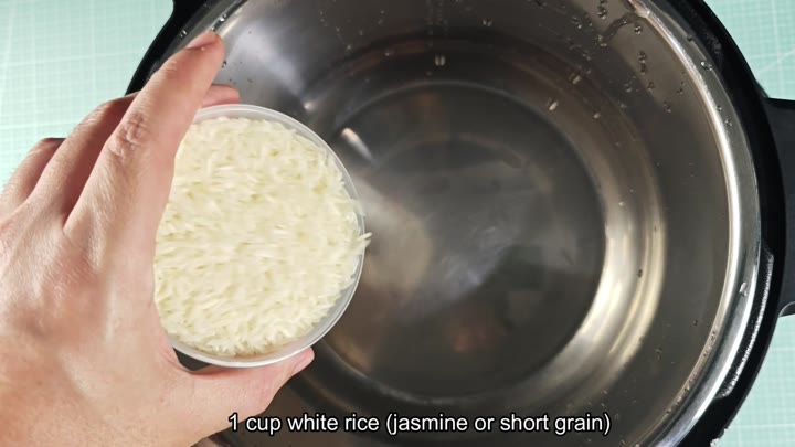 White rice ready for congee White rice ready for congee